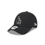 New Era 9Forty Snapback MLB Black Metallic Los Angeles Dodgers