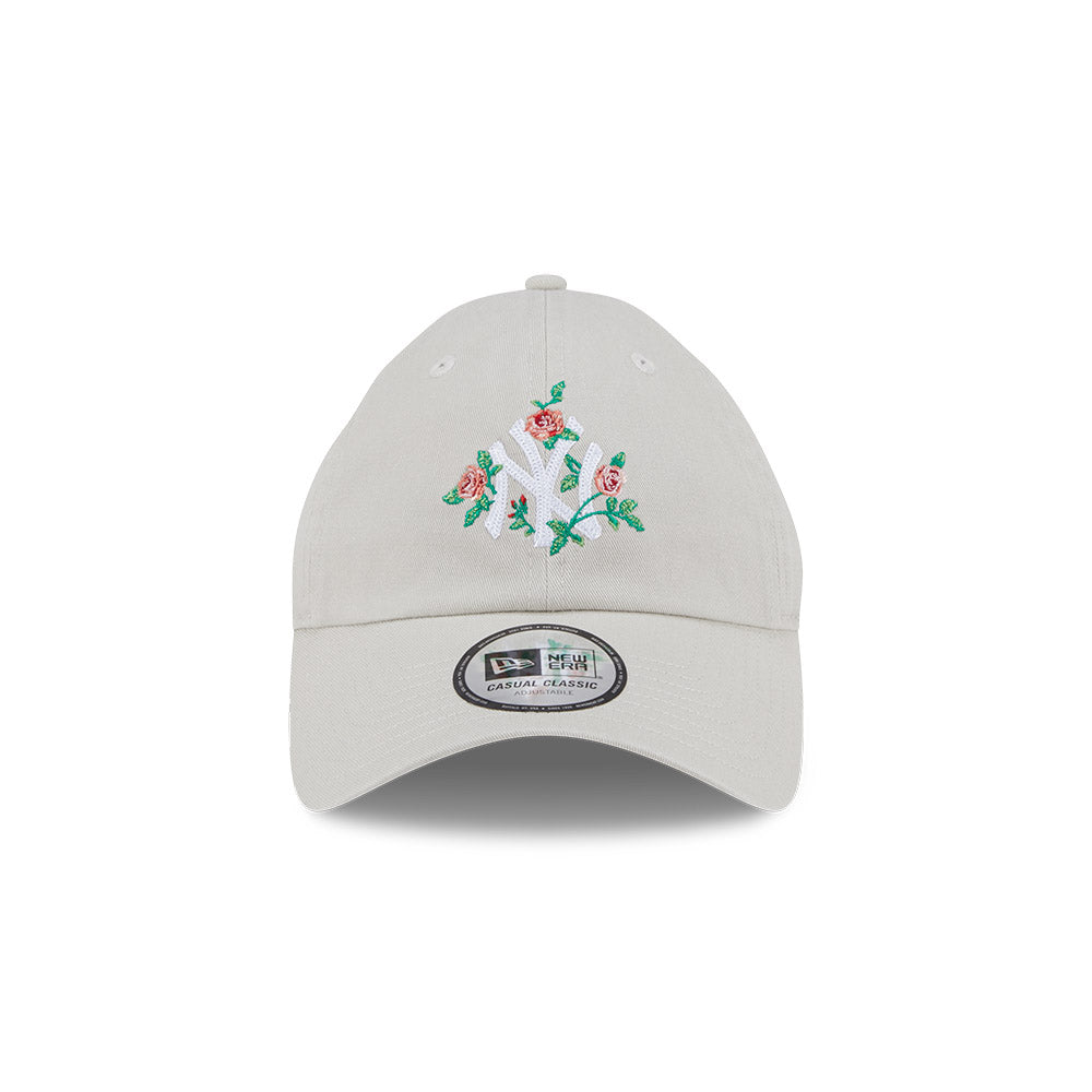 New Era Casual Classic MLB NY Floral New York Yankees Stone