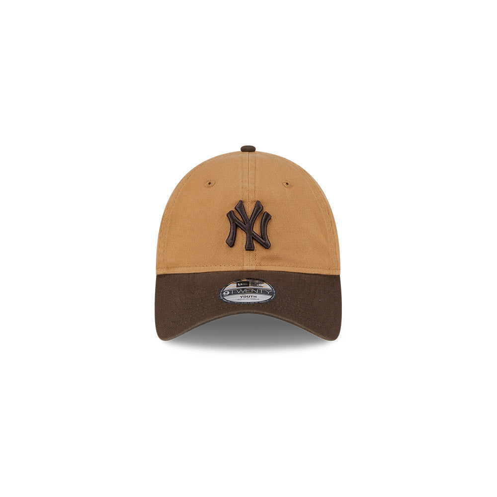 New Era Youth 9Forty MLB 2 Shade Wash New York Yankees Wheat