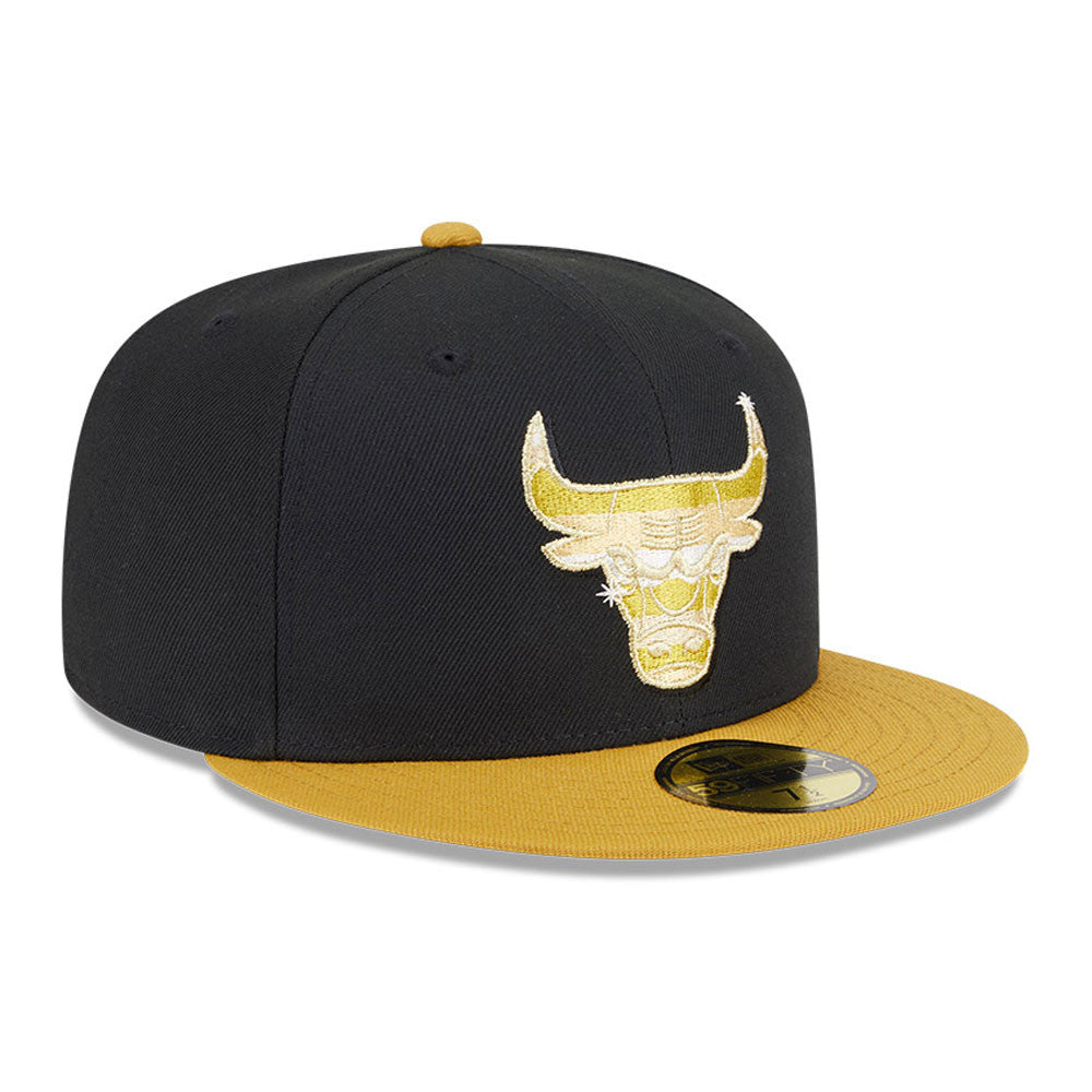 New Era 59Fifty NBA 59Fifty Day 2025 Black Gold Chicago Bulls