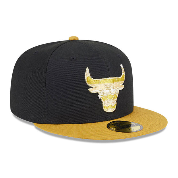 New Era 59Fifty NBA 59Fifty Day 2025 Black Gold Chicago Bulls