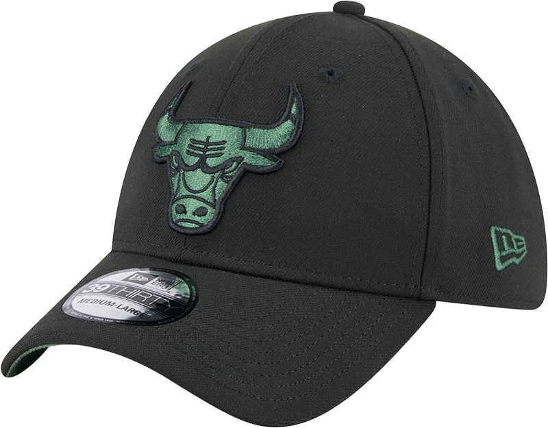 New Era 39Thirty NBA Black Cilantro Chicago Bulls