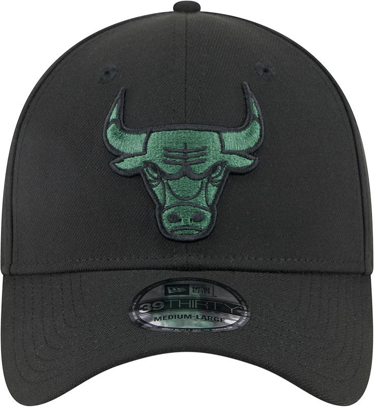 New Era 39Thirty NBA Black Cilantro Chicago Bulls