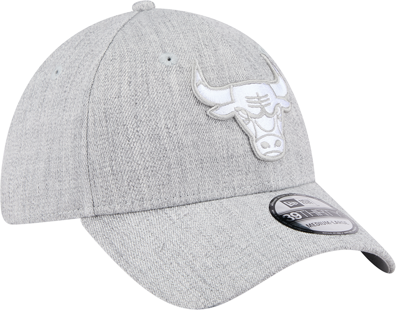 New Era 39Thirty NBA Heather Grey Tonal Chicago Bulls