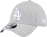 New Era 39Thirty MLB Heather Grey Tonal Los Angeles Dodgers