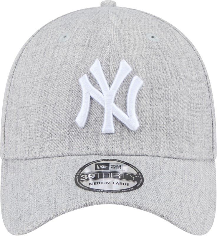 New Era 39Thirty MLB Heather Grey Tonal New York Yankees