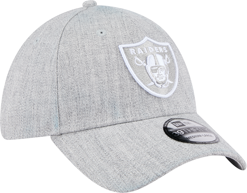 New Era 39Thirty NFL Heather Grey Tonal Las Vegas Raiders