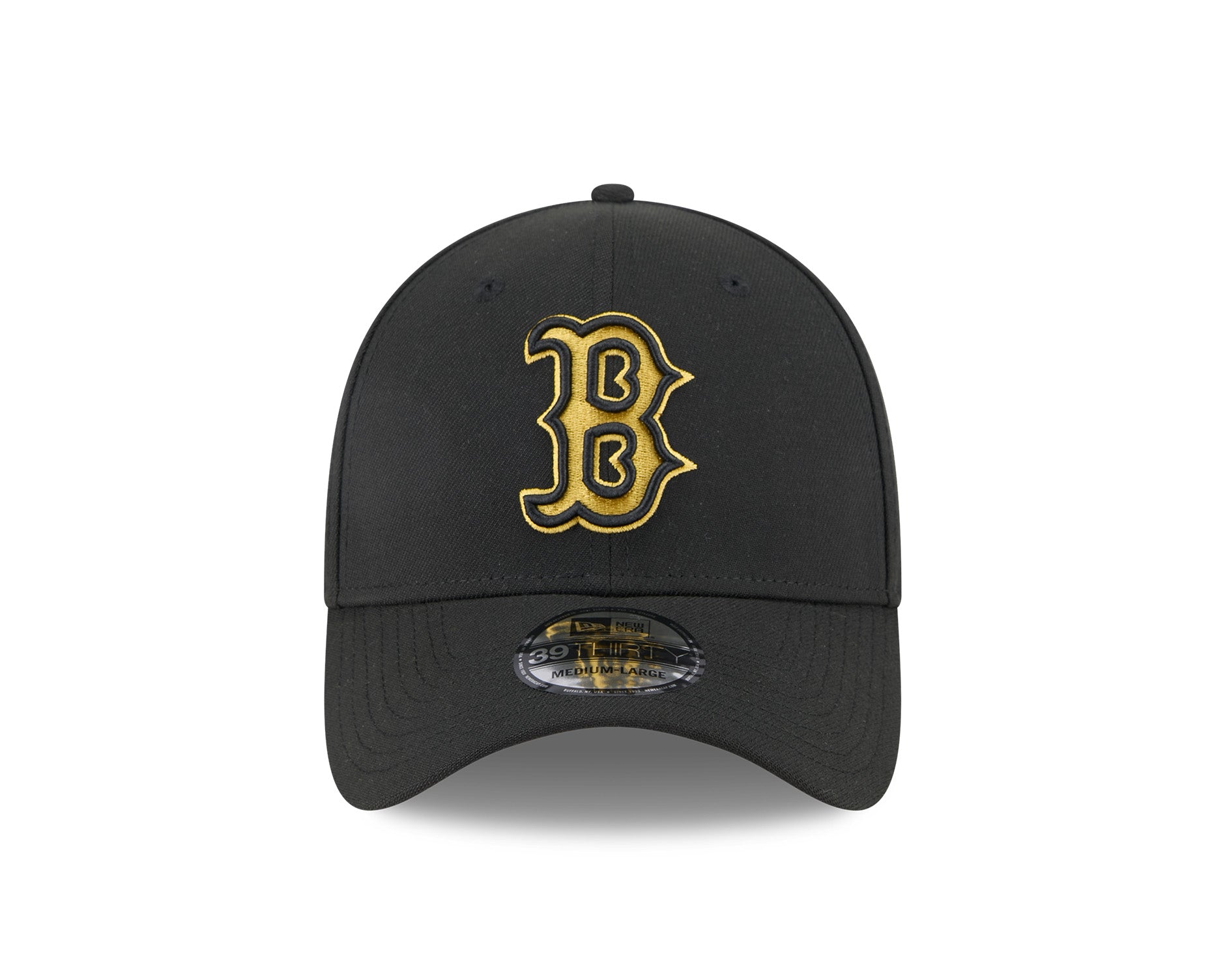 New Era 39Thirty MLB Black Gold Boston Red Sox