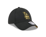 New Era 39Thirty MLB Black Gold Los Angeles Dodgers