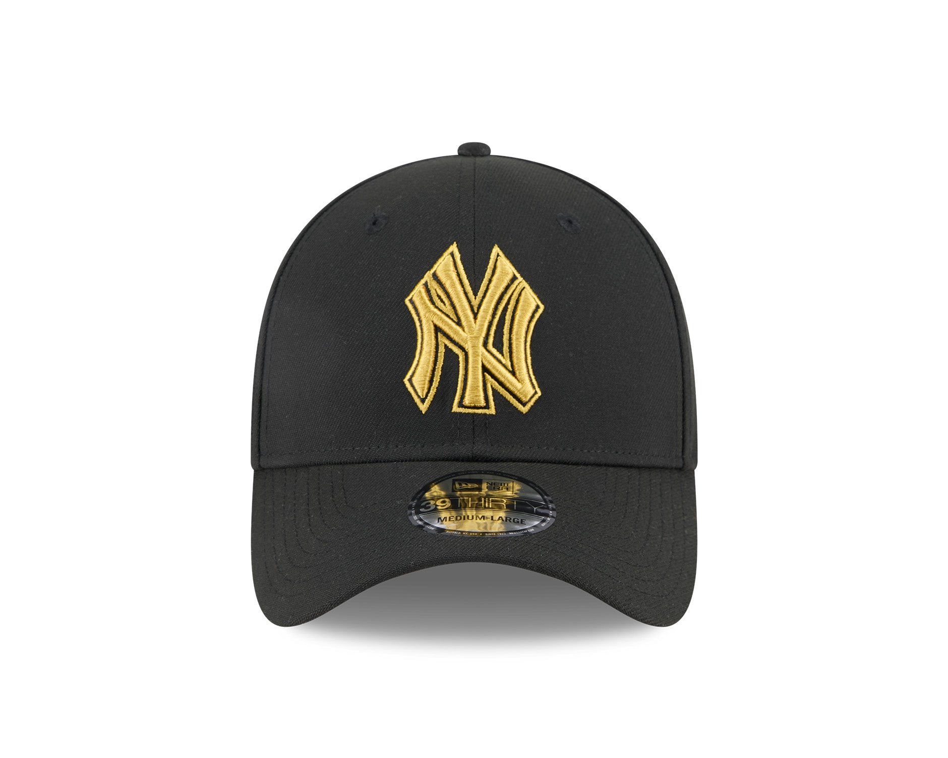 New Era 39Thirty MLB Black Gold New York Yankees