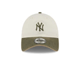New Era 9Twenty MLB 2 Tone Snow Wash New York Yankees New Olive