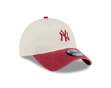 New Era 9Twenty MLB 2 Tone Snow Wash New York Yankees Hot Red