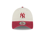 New Era 9Twenty MLB 2 Tone Snow Wash New York Yankees Hot Red