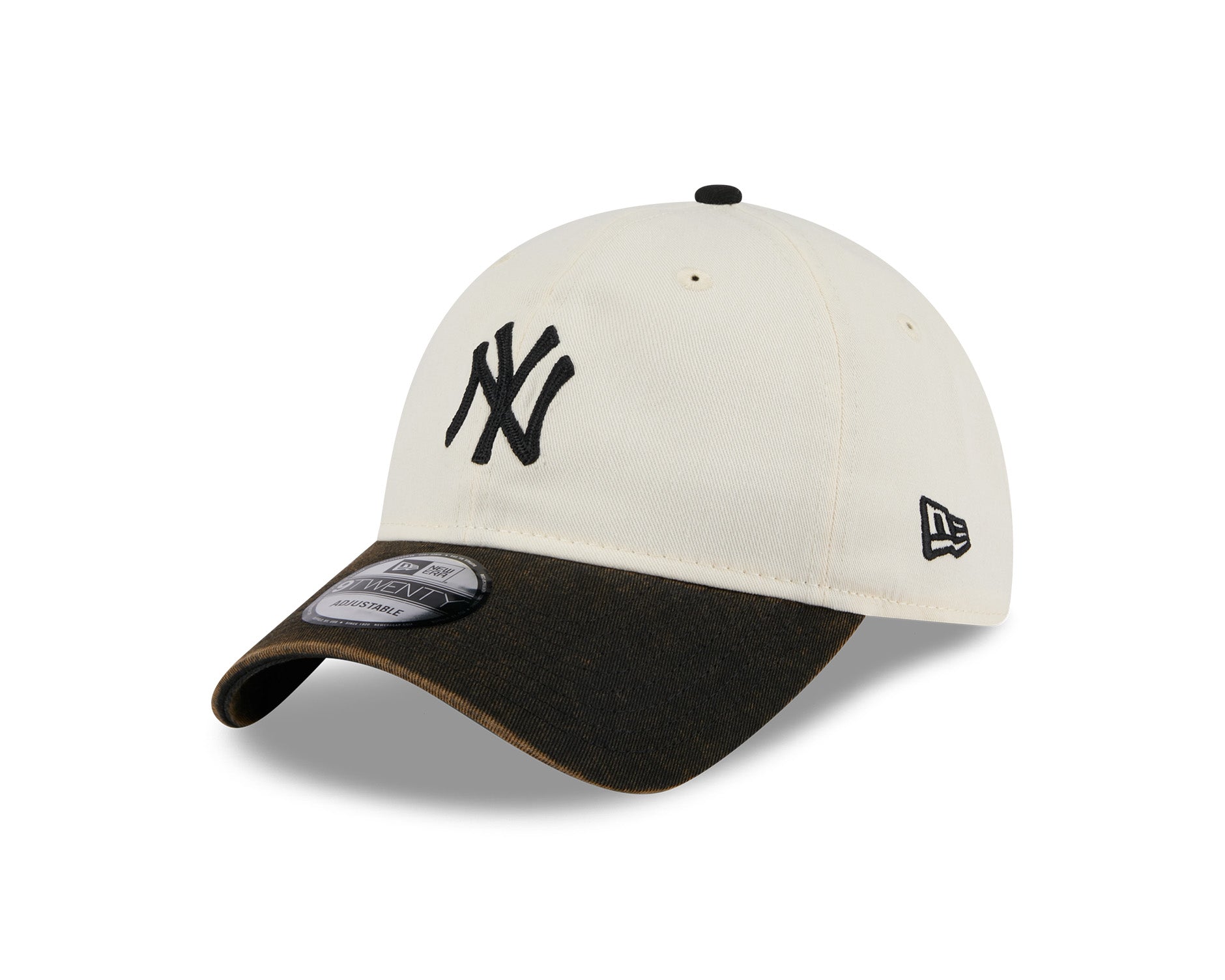 New Era 9Twenty MLB 2 Tone Snow Wash New York Yankees Black