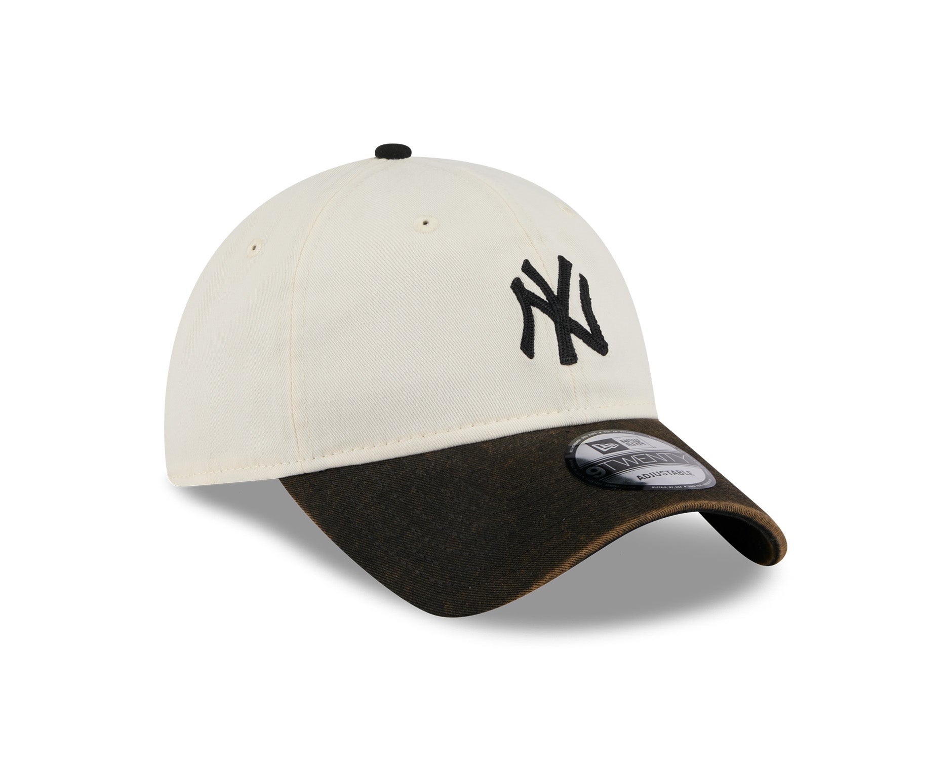 New Era 9Twenty MLB 2 Tone Snow Wash New York Yankees Black