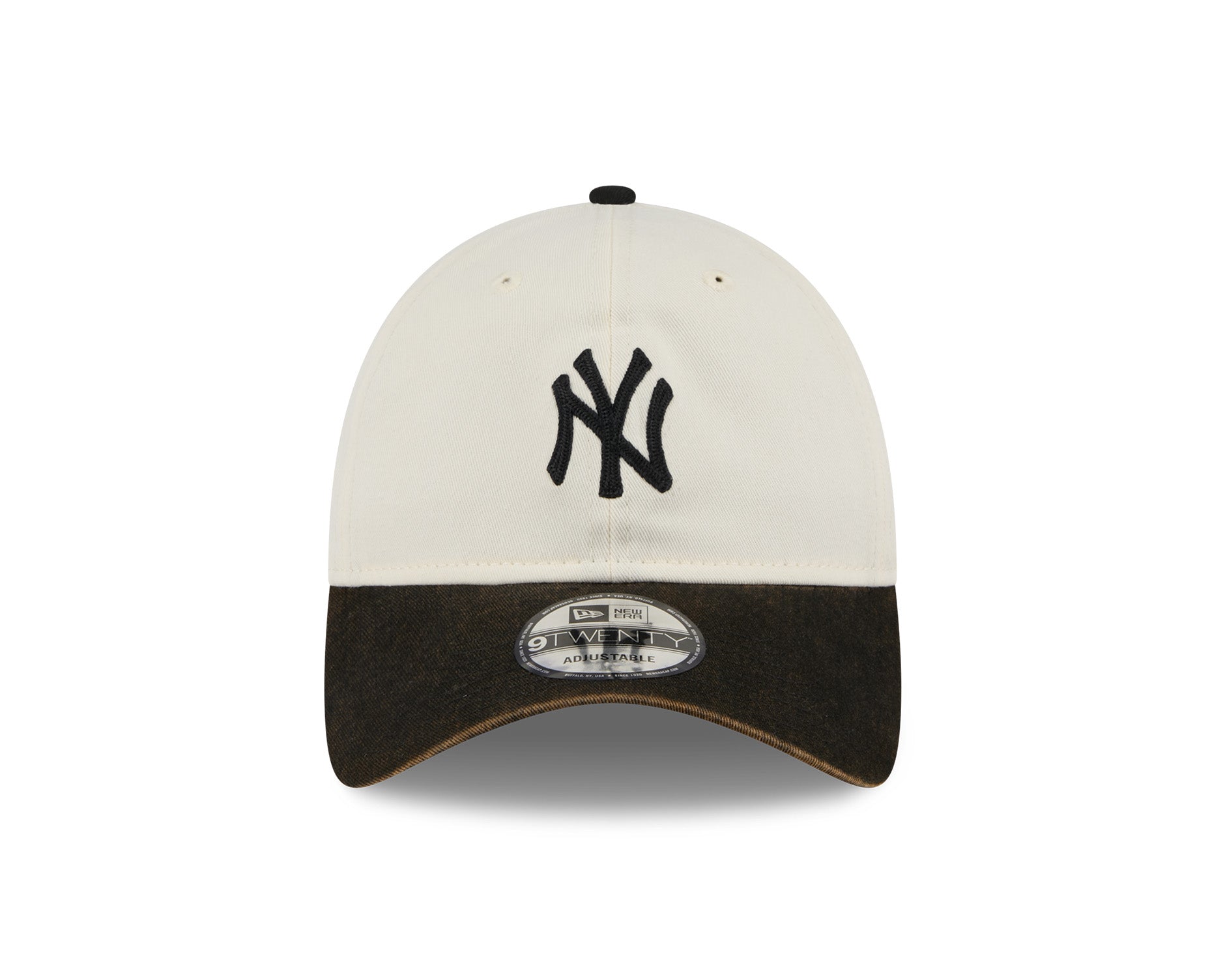 New Era 9Twenty MLB 2 Tone Snow Wash New York Yankees Black