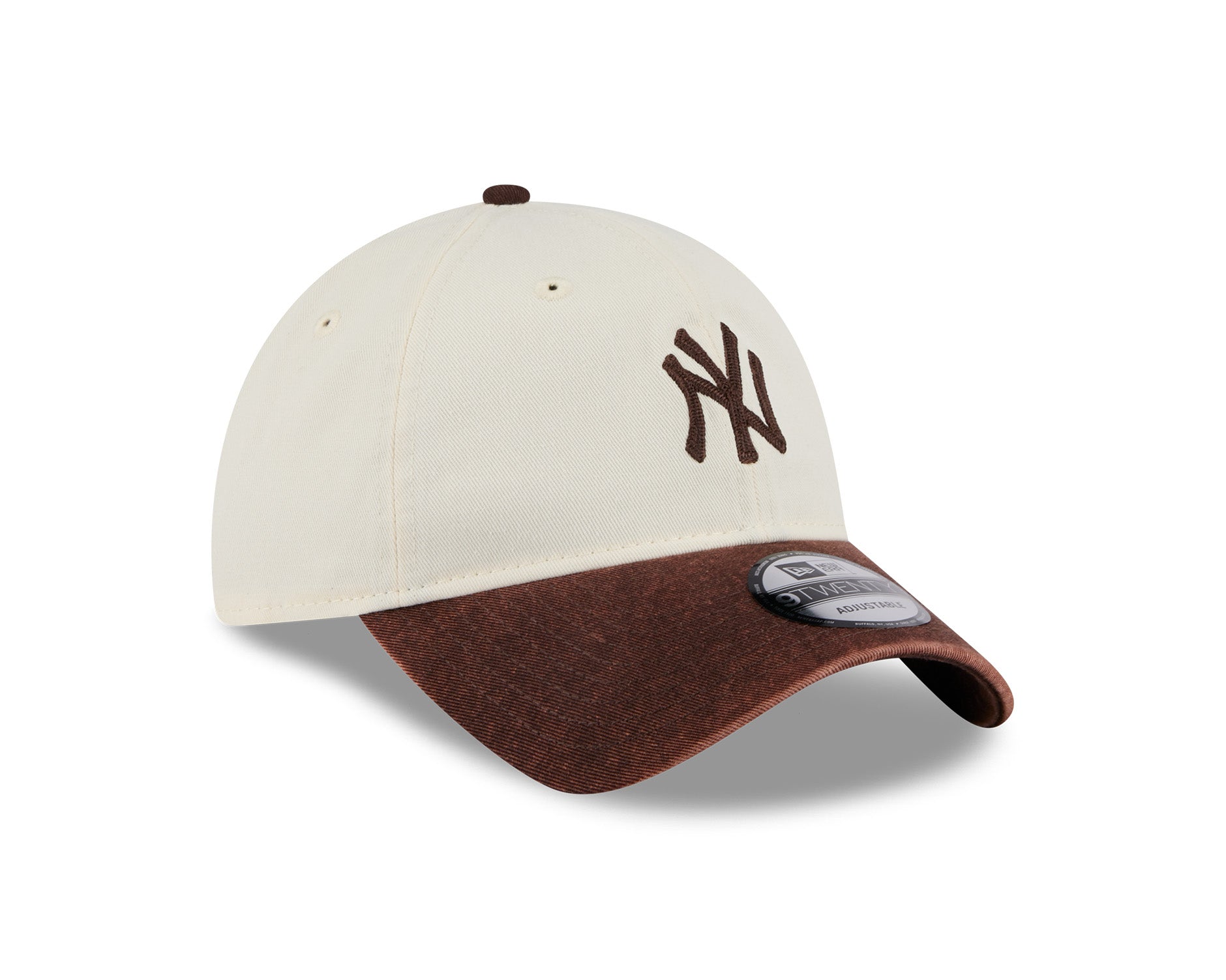 New Era 9Twenty MLB 2 Tone Snow Wash New York Yankees Burnt Wood