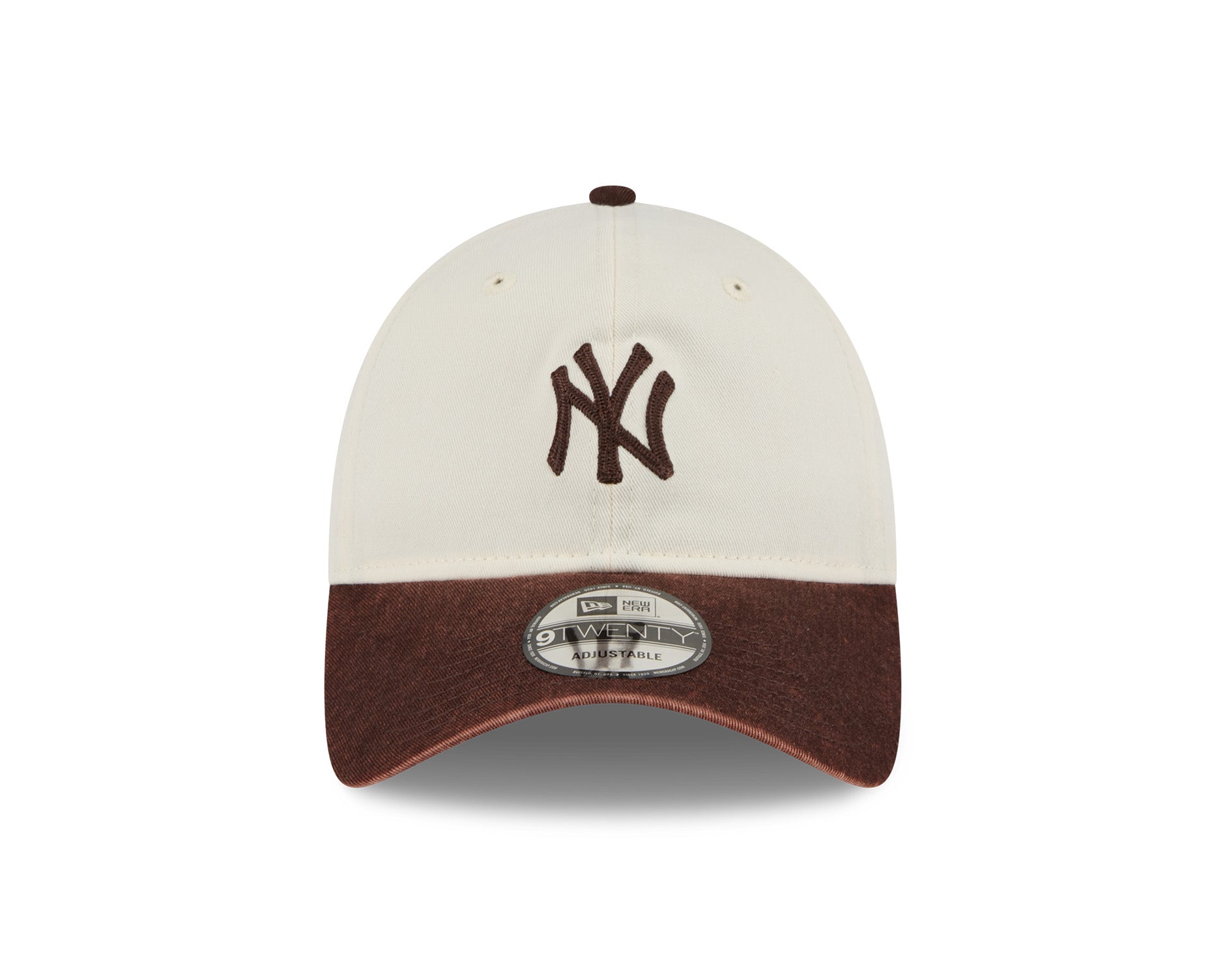 New Era 9Twenty MLB 2 Tone Snow Wash New York Yankees Burnt Wood