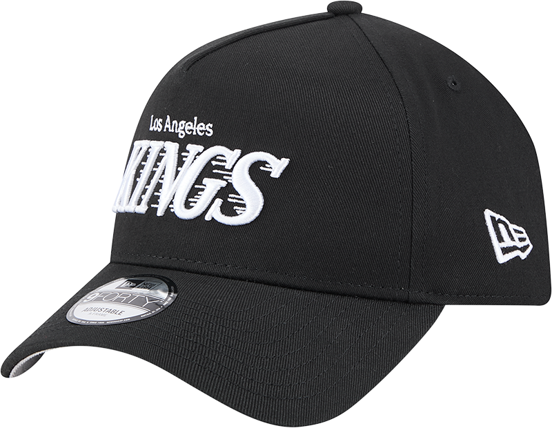 New Era 9Forty A-Frame NHL Speed Team Script Los Angeles Kings Black