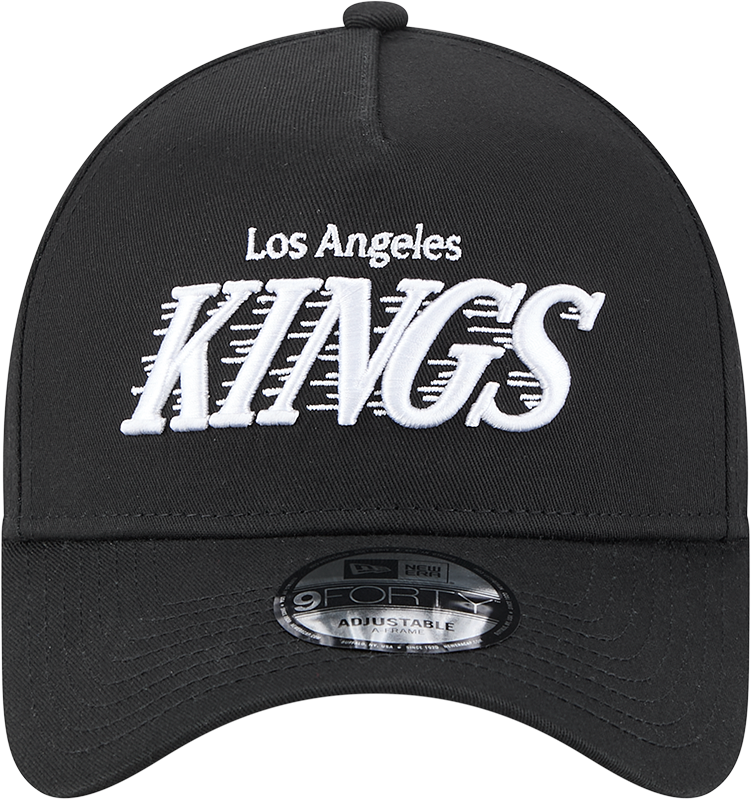 New Era 9Forty A-Frame NHL Speed Team Script Los Angeles Kings Black