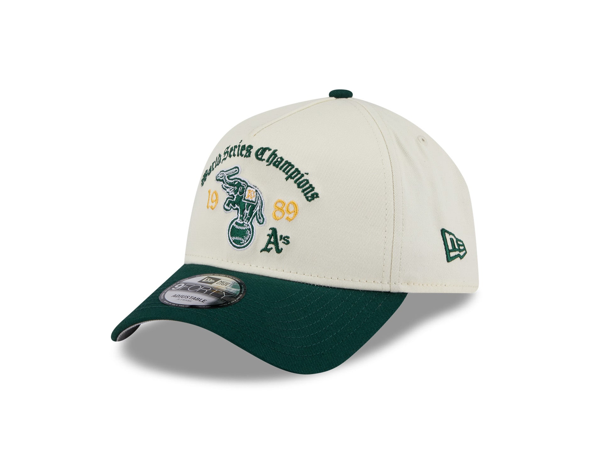 New Era 9Forty A-Frame MLB Old English World Series Oakland Athletics