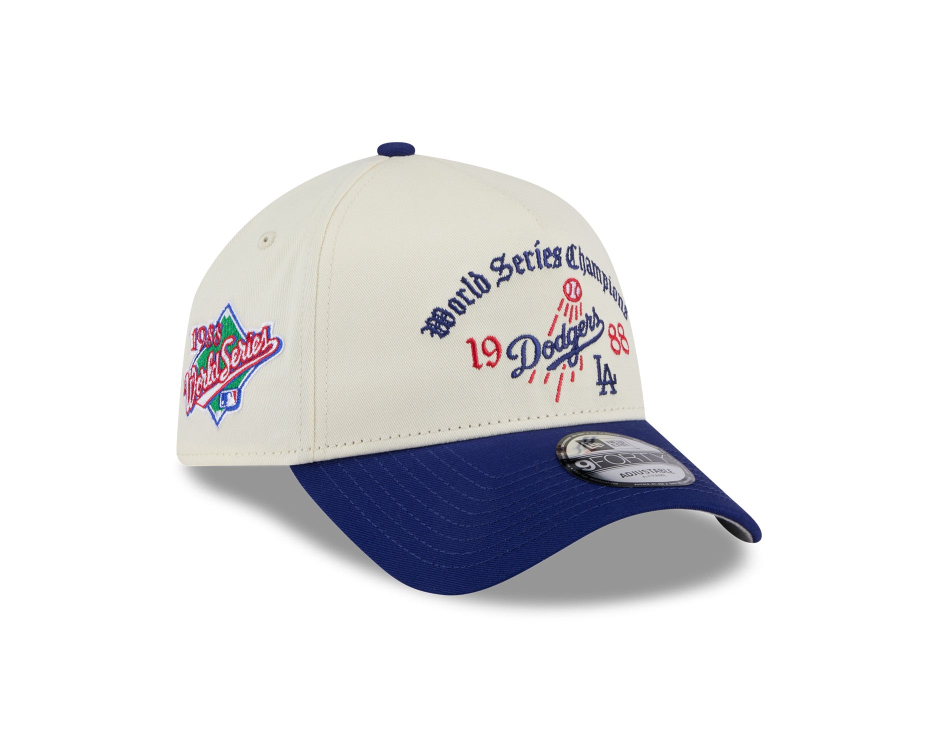 New Era 9Forty A-Frame MLB Old English World Series Los Angeles Dodgers