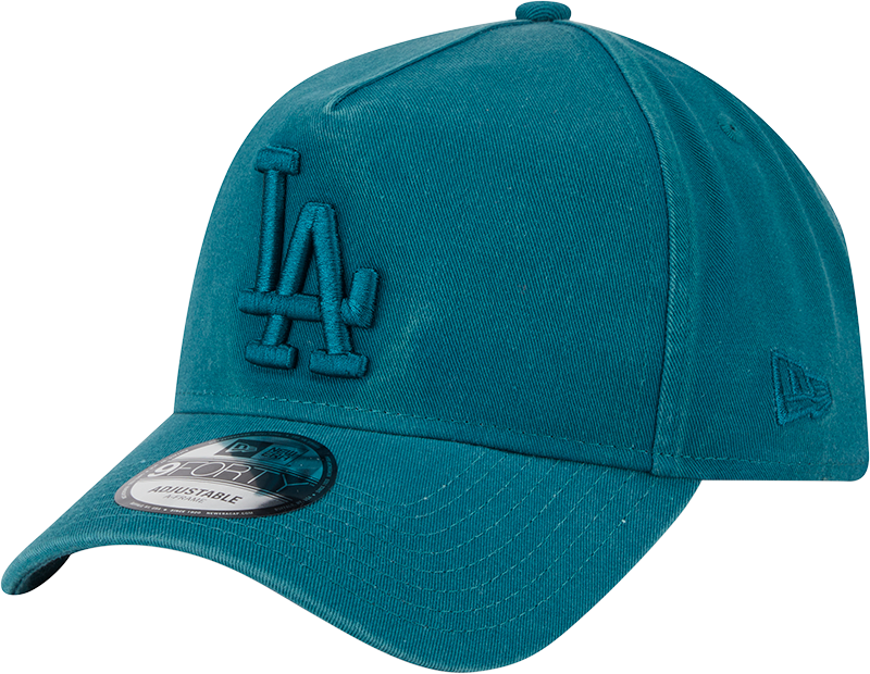 New Era 9Forty A-Frame MLB Snow Wash Los Angeles Dodgers Midnight Green