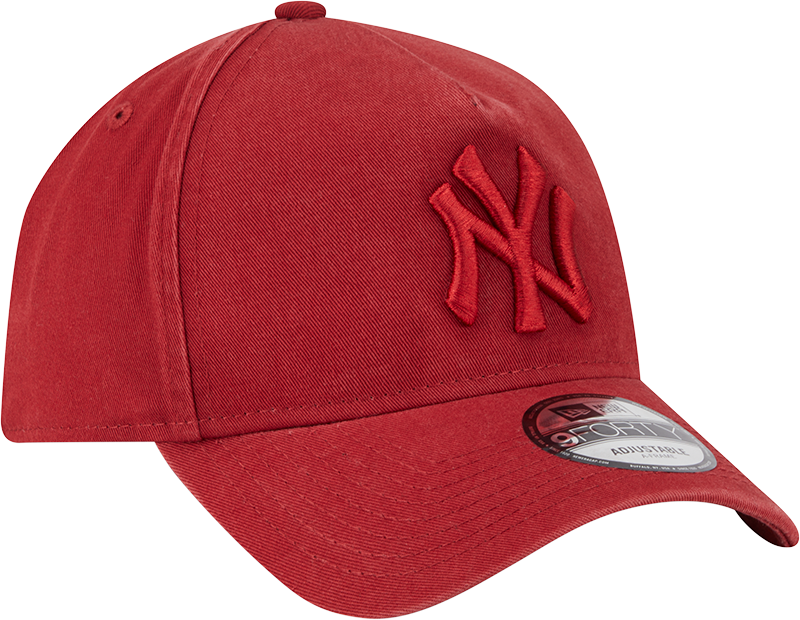 New Era 9Forty A-Frame MLB Snow Wash New York Yankees Hot Red