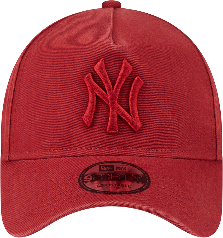 New Era 9Forty A-Frame MLB Snow Wash New York Yankees Hot Red