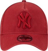 New Era 9Forty A-Frame MLB Snow Wash New York Yankees Hot Red