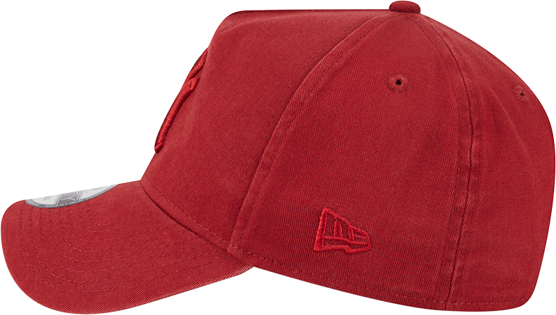 New Era 9Forty A-Frame MLB Snow Wash New York Yankees Hot Red