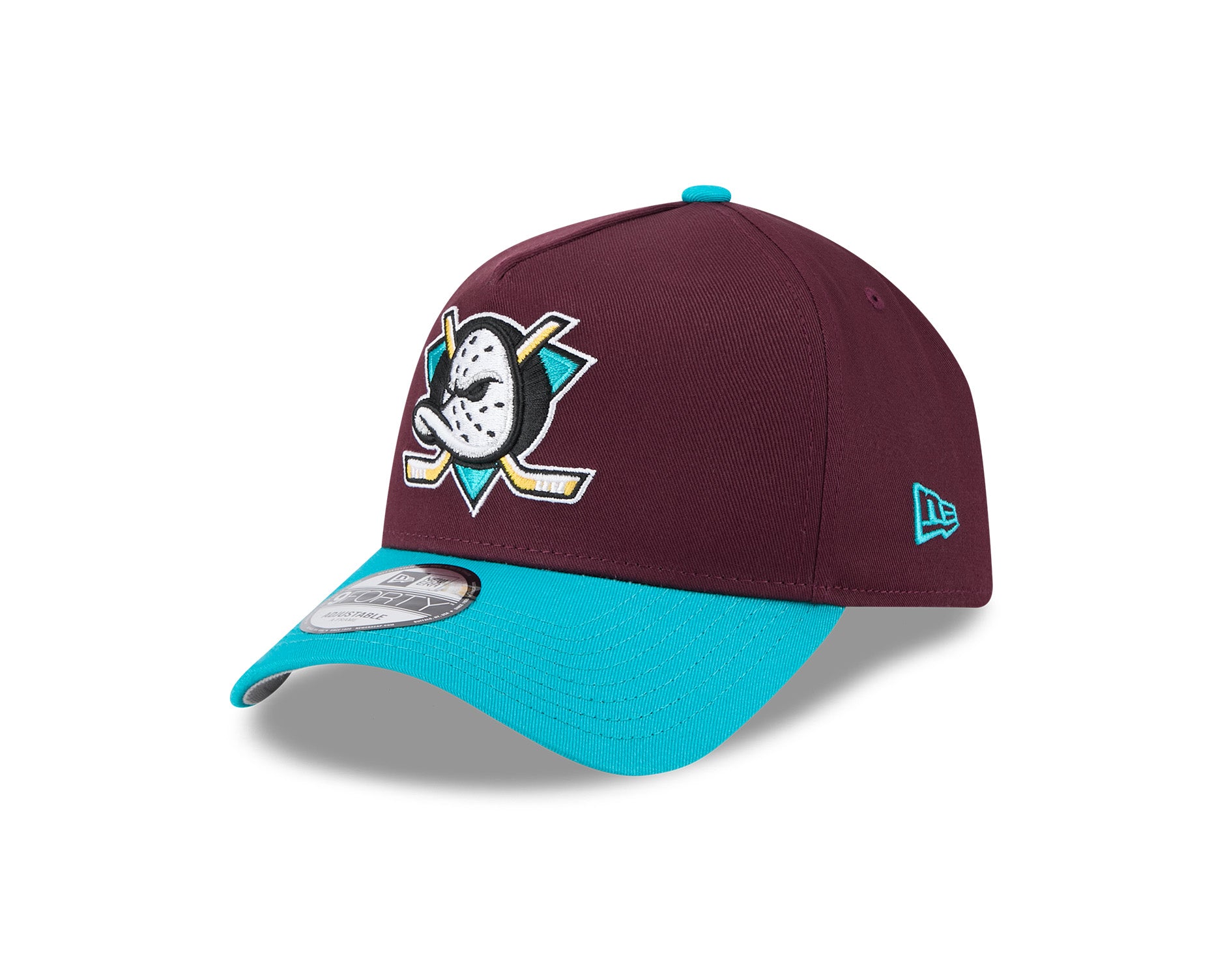 New Era 9Forty A-Frame NHL Retro Anaheim Ducks Maroon/Teal