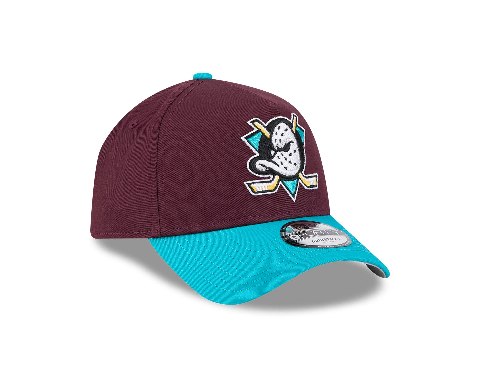 New Era 9Forty A-Frame NHL Retro Anaheim Ducks Maroon/Teal