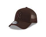 New Era 9Forty A-Frame Trucker MLB Burnt Wood New York Yankees