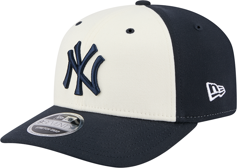 New Era 9Seventy MLB Chrome White Front New York Yankees