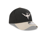 New Era 9Forty A-Frame AFL 2Tone Washed Pebble Essendon Bombers Black/Stone
