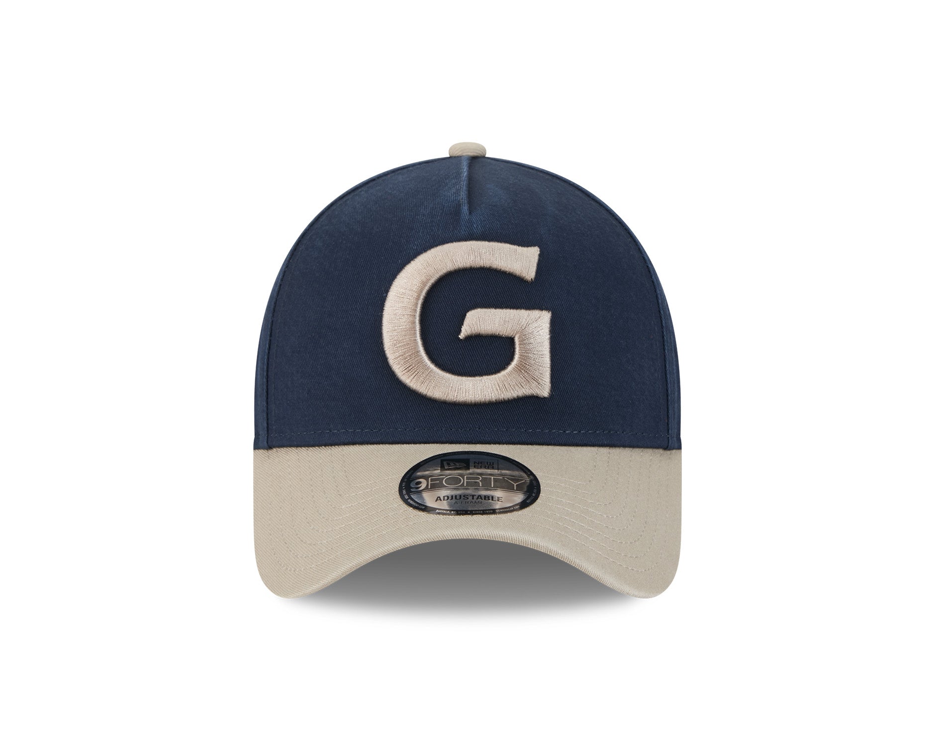 New Era 9Forty A-Frame AFL 2Tone Washed Pebble Geelong Cats Navy/Stone