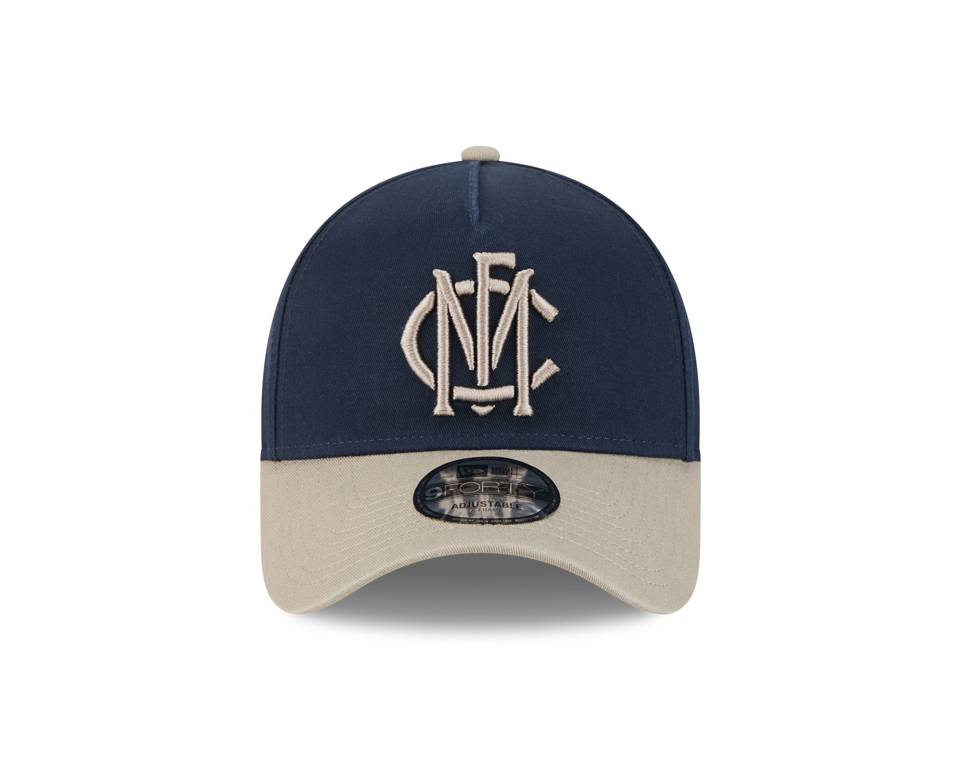 New Era 9Forty A-Frame AFL 2Tone Washed Pebble Melbourne Demons Navy/Stone