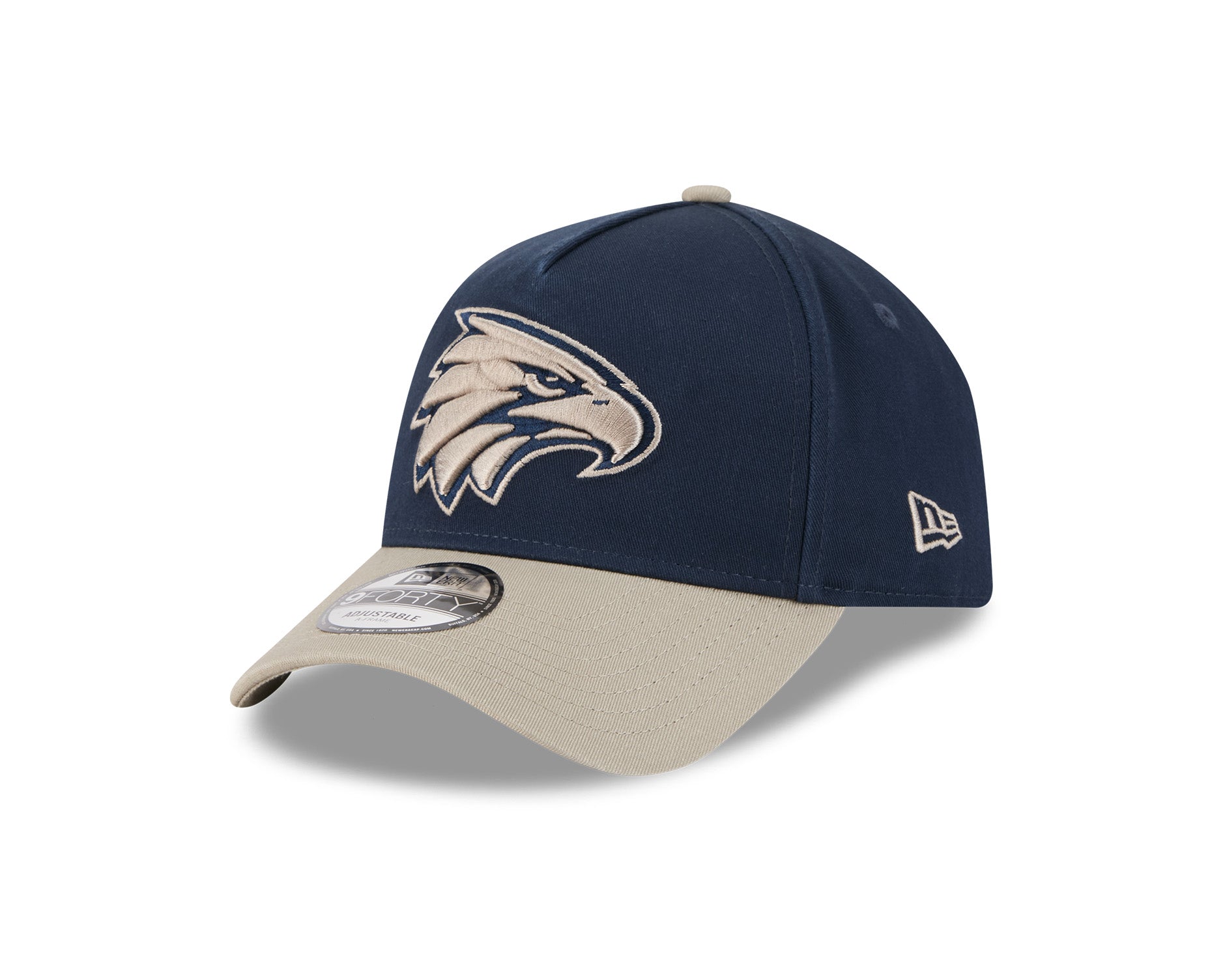New Era 9Forty A-Frame AFL 2Tone Washed Pebble West Coast Eagles Navy/Stone