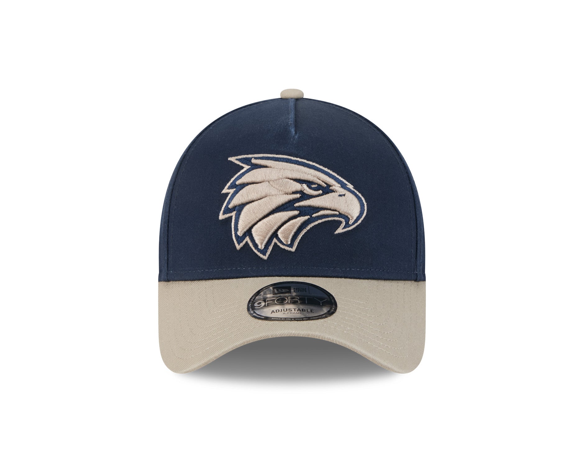New Era 9Forty A-Frame AFL 2Tone Washed Pebble West Coast Eagles Navy/Stone
