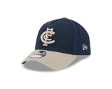 New Era 9Forty A-Frame AFL 2Tone Washed Pebble Carlton Blues Navy/Stone