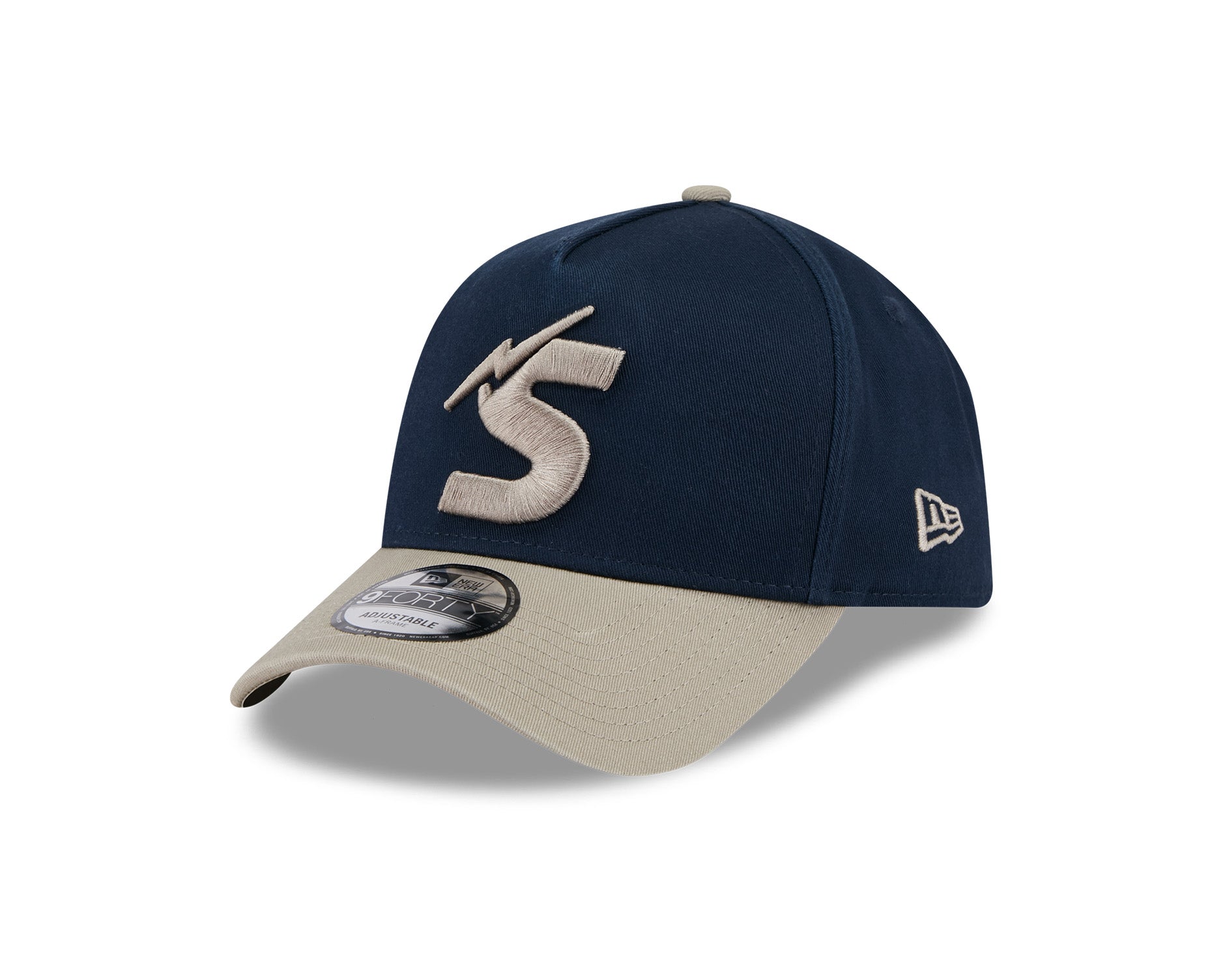 New Era 9Forty A-Frame NRL 2Tone Washed Pebble Melbourne Storm Navy/Stone