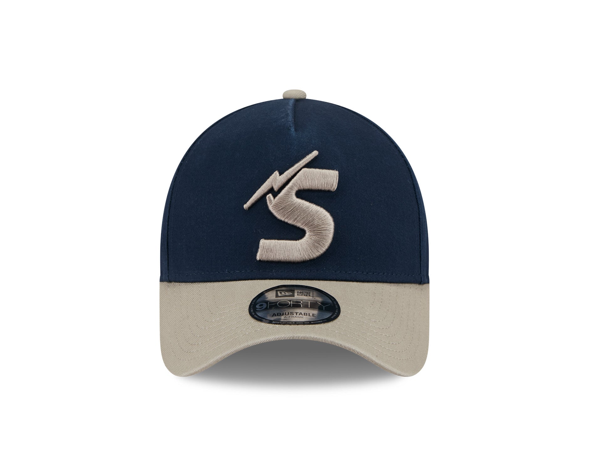 New Era 9Forty A-Frame NRL 2Tone Washed Pebble Melbourne Storm Navy/Stone