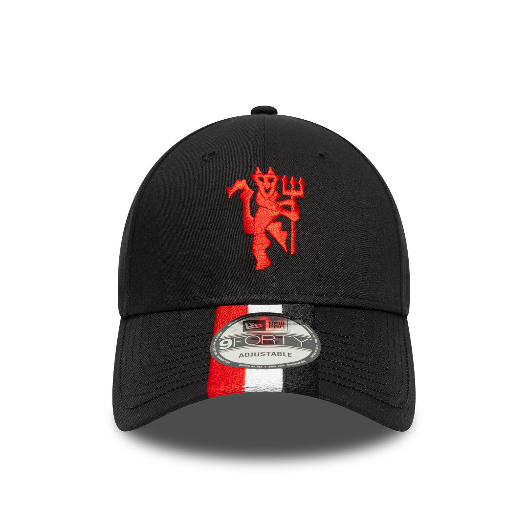 New Era 9Forty EPL Visor Stripe Manchester United Black