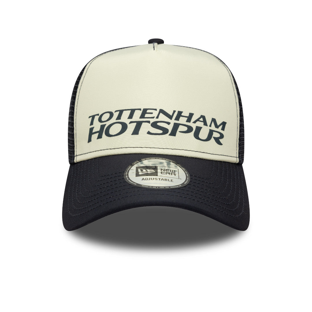 New Era E-Frame Trucker EPL Puff Wordmark Tottenham Hotspur Navy