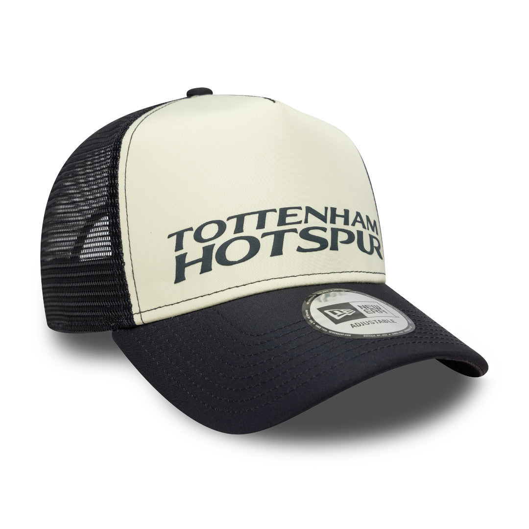 New Era E-Frame Trucker EPL Puff Wordmark Tottenham Hotspur Navy