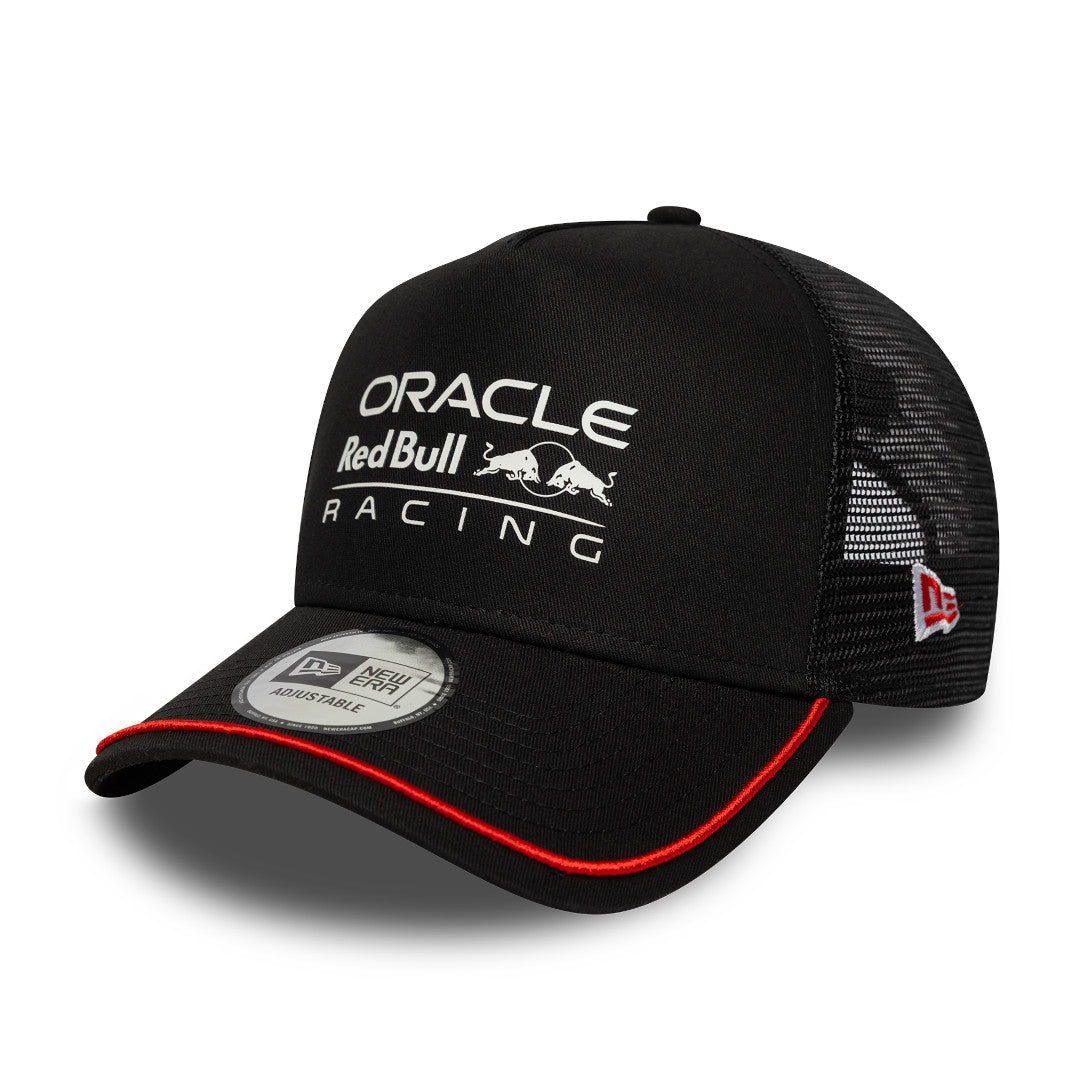 New Era 9Forty Trucker F1 Oracle Red Bull Racing Patch Black