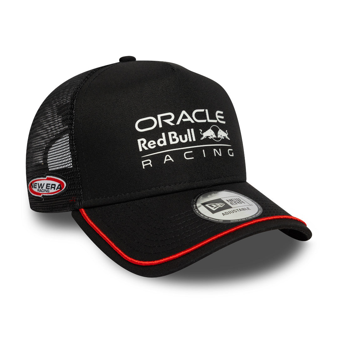 New Era 9Forty Trucker F1 Oracle Red Bull Racing Patch Black