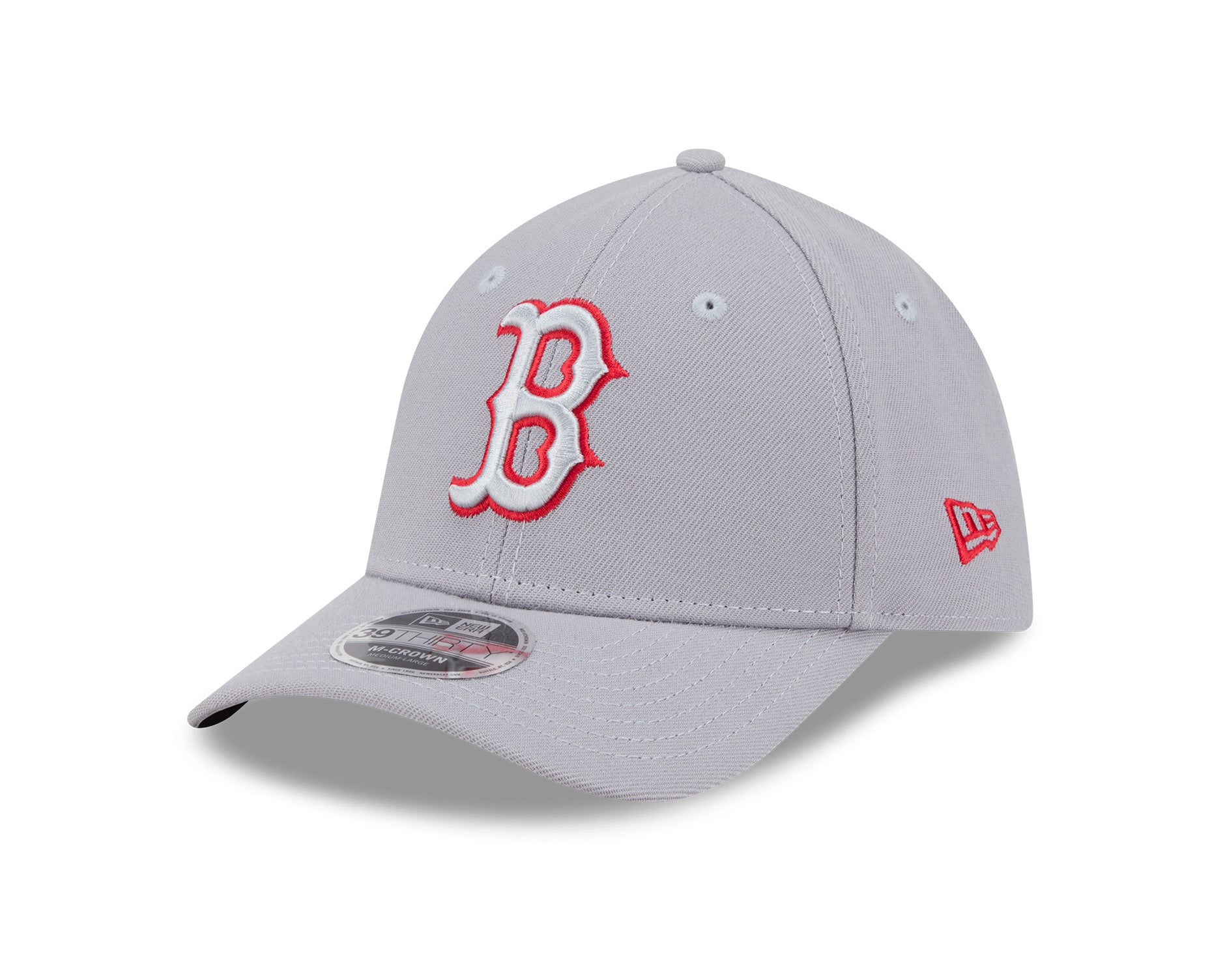 New Era 39Thirty M-Crown MLB Boston Red Sox Grey