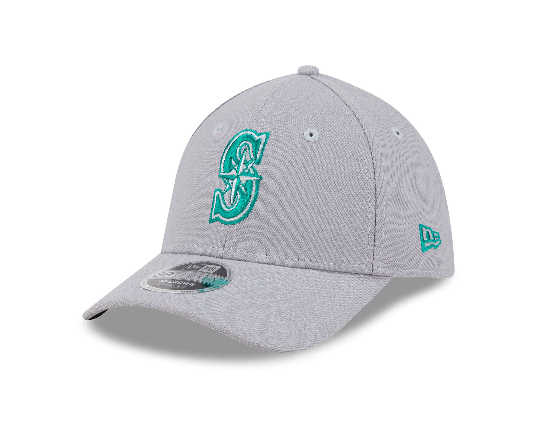 New Era 39Thirty M-Crown MLB Seattle Mariners Grey